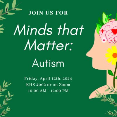 Minds that Matter: Autism flier